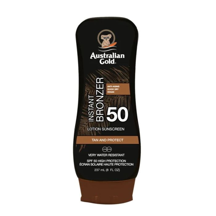  Australian Gold Instant Bronzer Lotion Sunscreen SPF 50