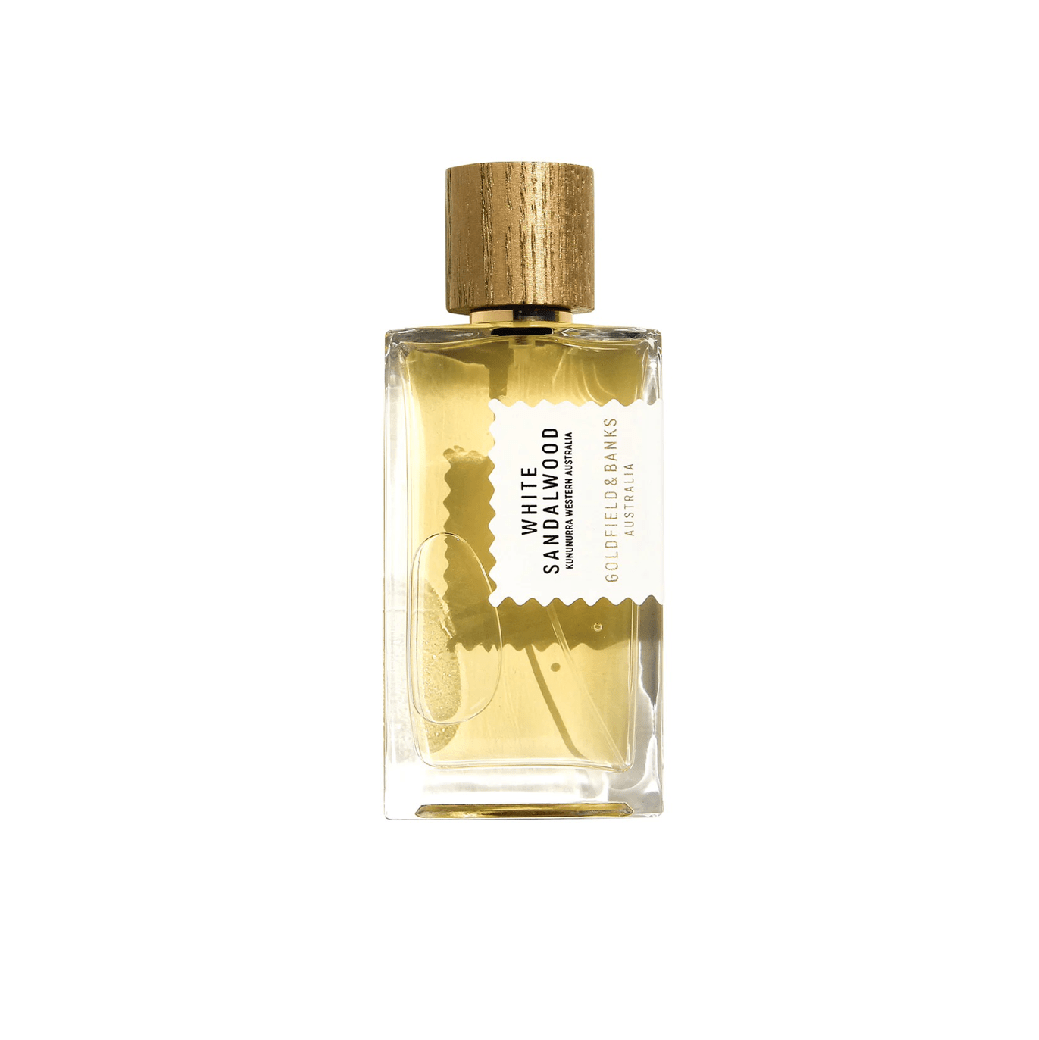 bottiglia del profumo white sandalwood di goldfield&banks