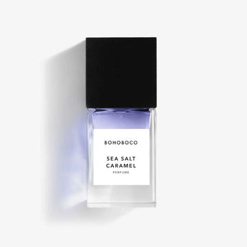Bottiglia del profumo di sea salt caramel di bohoboco