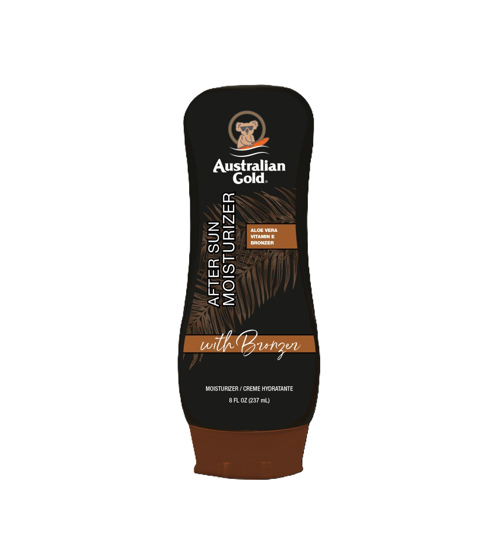 bottiglia della crema doposole di australian gold