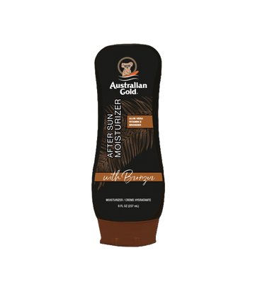 bottiglia della crema doposole di australian gold