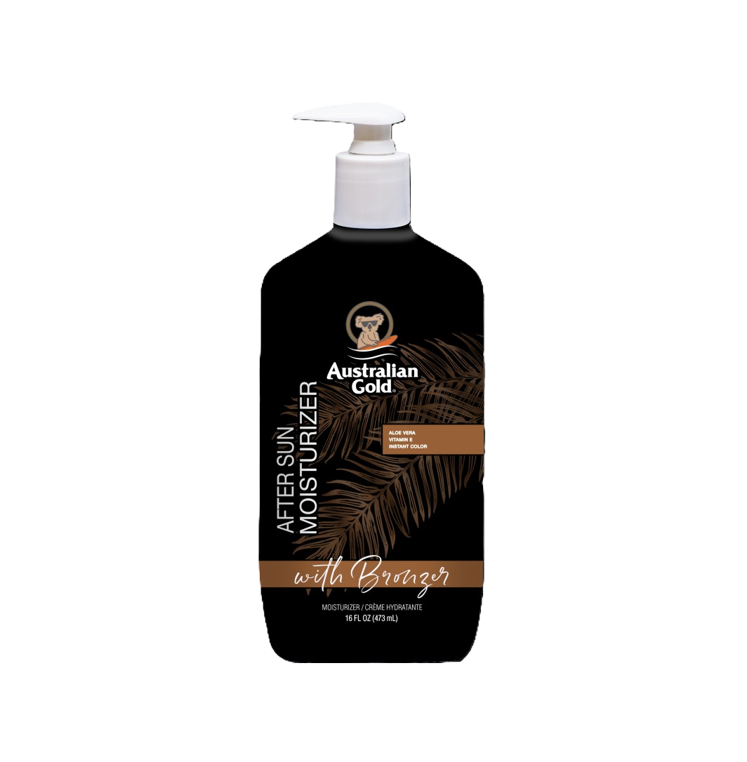 bottiglia della crema idratante after sun moisturizer di australian gold