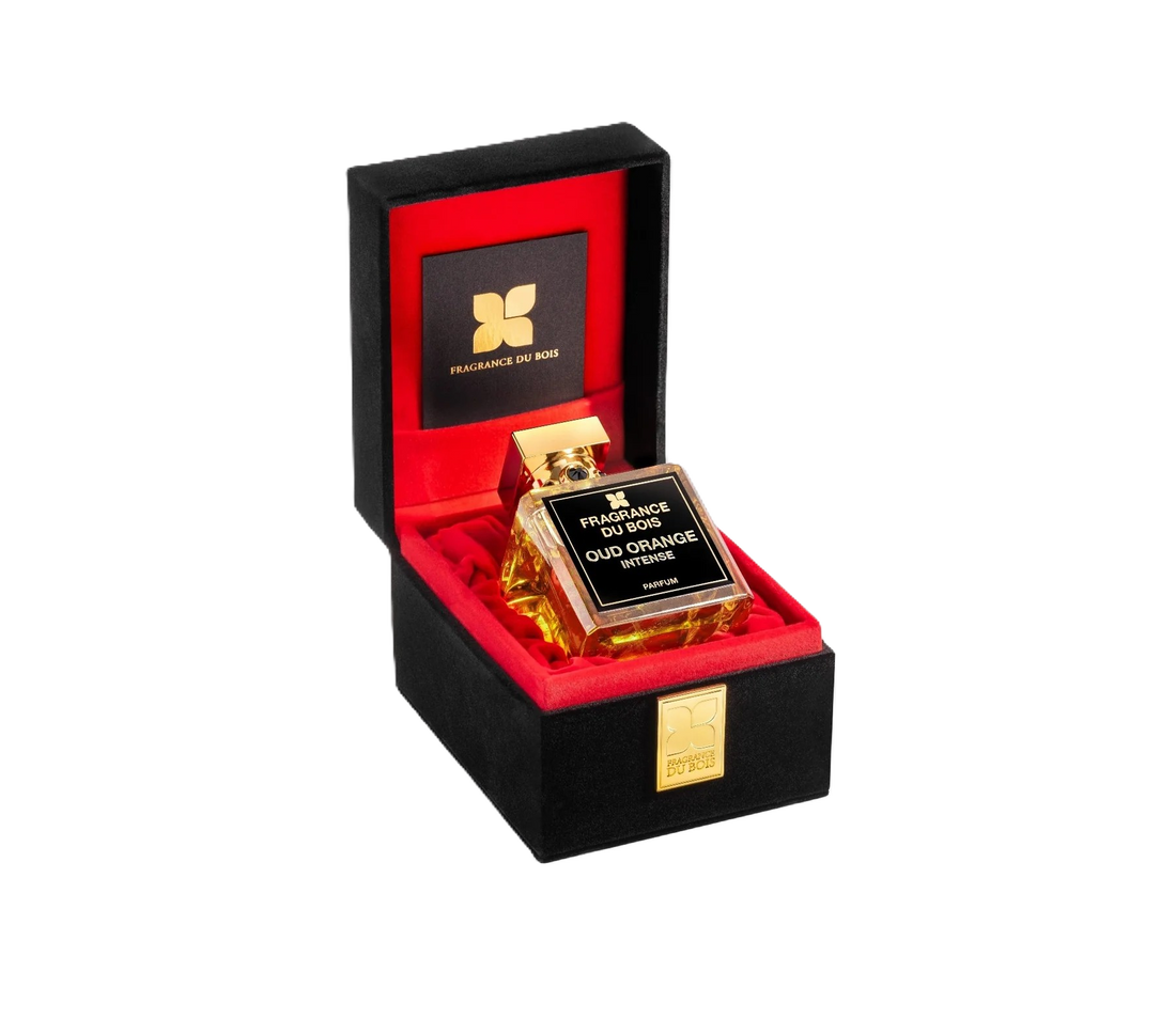 immagine della bottiglia del profumo oud orange intense di fragrance du bois
