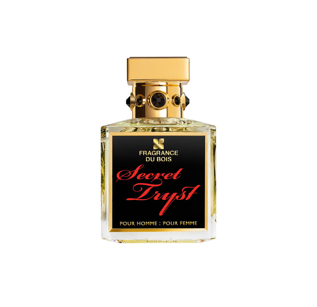 immagine della bottiglia del profumo secret tryst du fragrance su bois