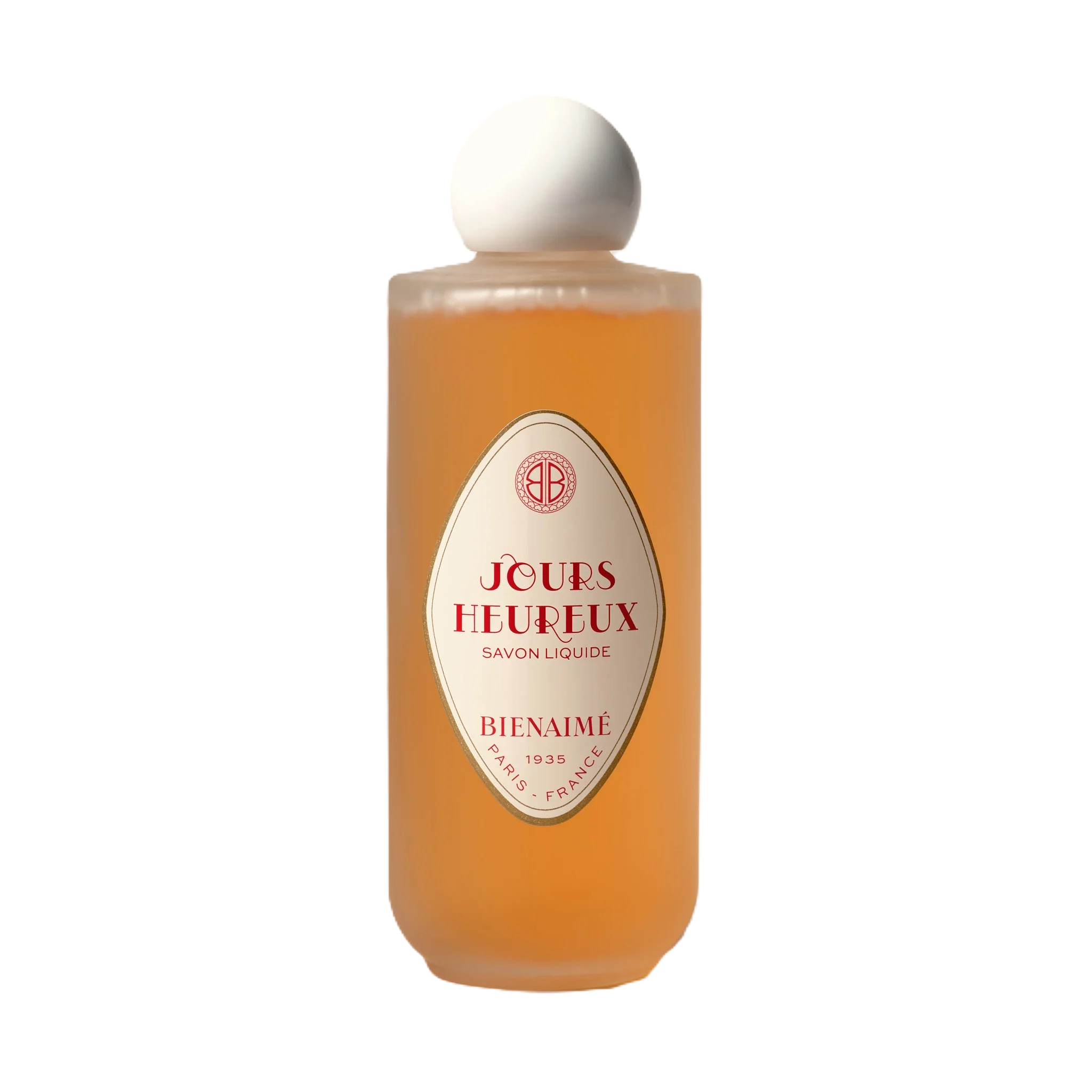 bottiglia del sapone liquido jours heureux di bienaime