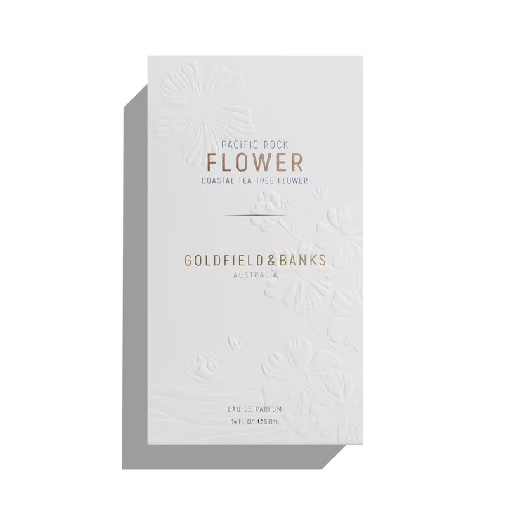 immagine della bottiglia del profumo pacific rock flower di goldfield & banks