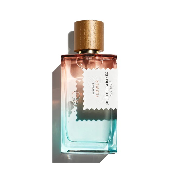 immagine della bottiglia del profumo pacific rock flower di goldfield & banks