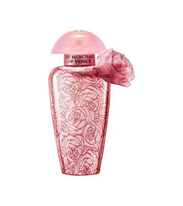 immagine della bottiglia del profumo rosa moceniga elixir di the merchant of venice
